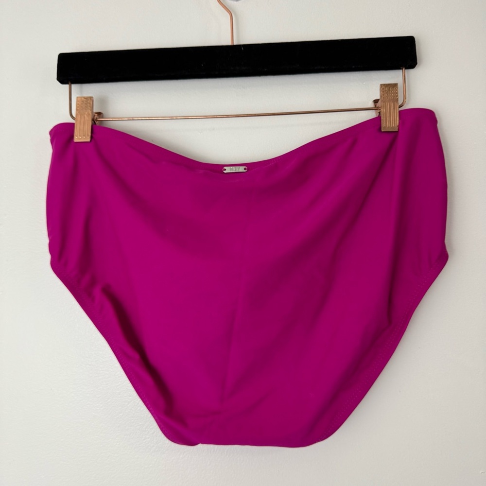 DKNY Women's 2 Piece Ruffled Tankini Swimsuit Bathing Suit Pink Size XXL - Picture 10 of 11